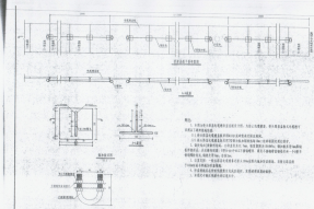 防盜電力溝蓋板塑料模具設(shè)計布置圖